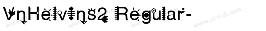 VnHelvIns2 Regular字体转换